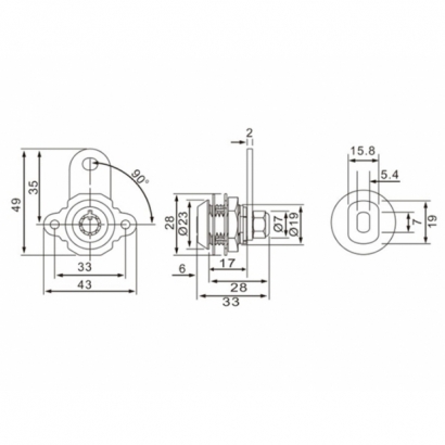 FR-071 Cam Locks (17mm) 2