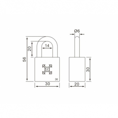 FR-04 Pad Locks (30mm) 2